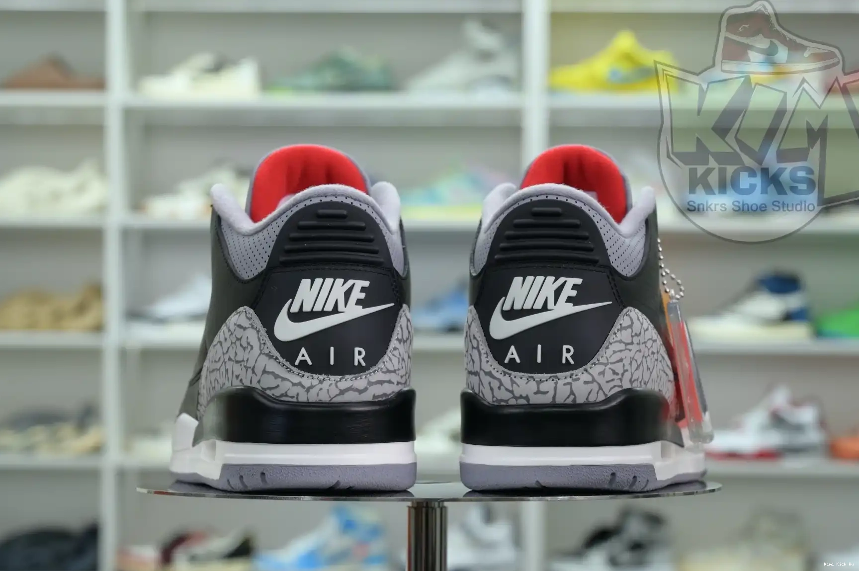 Air Cement Jordan Reimagined” 3“Black Kimikick 0607